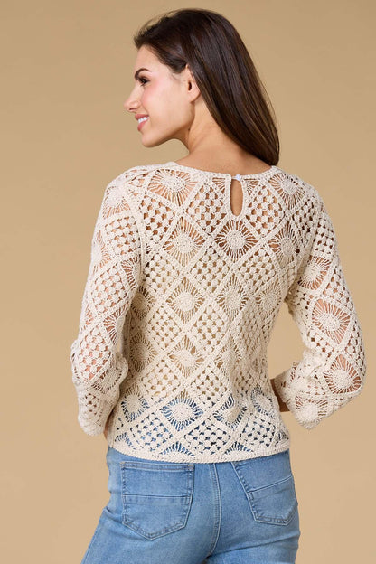 Versona crochet cutie top NATURAL