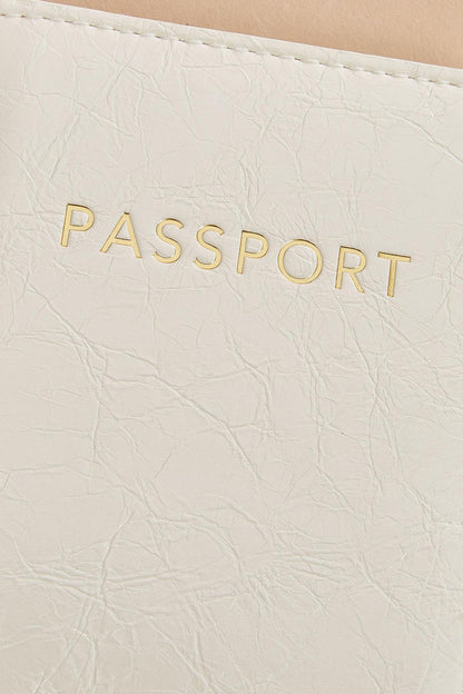 Versona pearly white passport cover PEARL