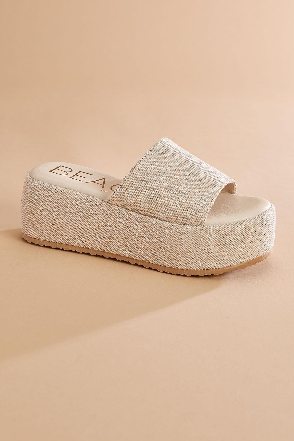 Versona silver glittery platform sandals