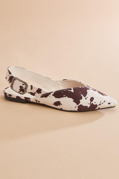 Versona cow print slingback mules COW_PRINT