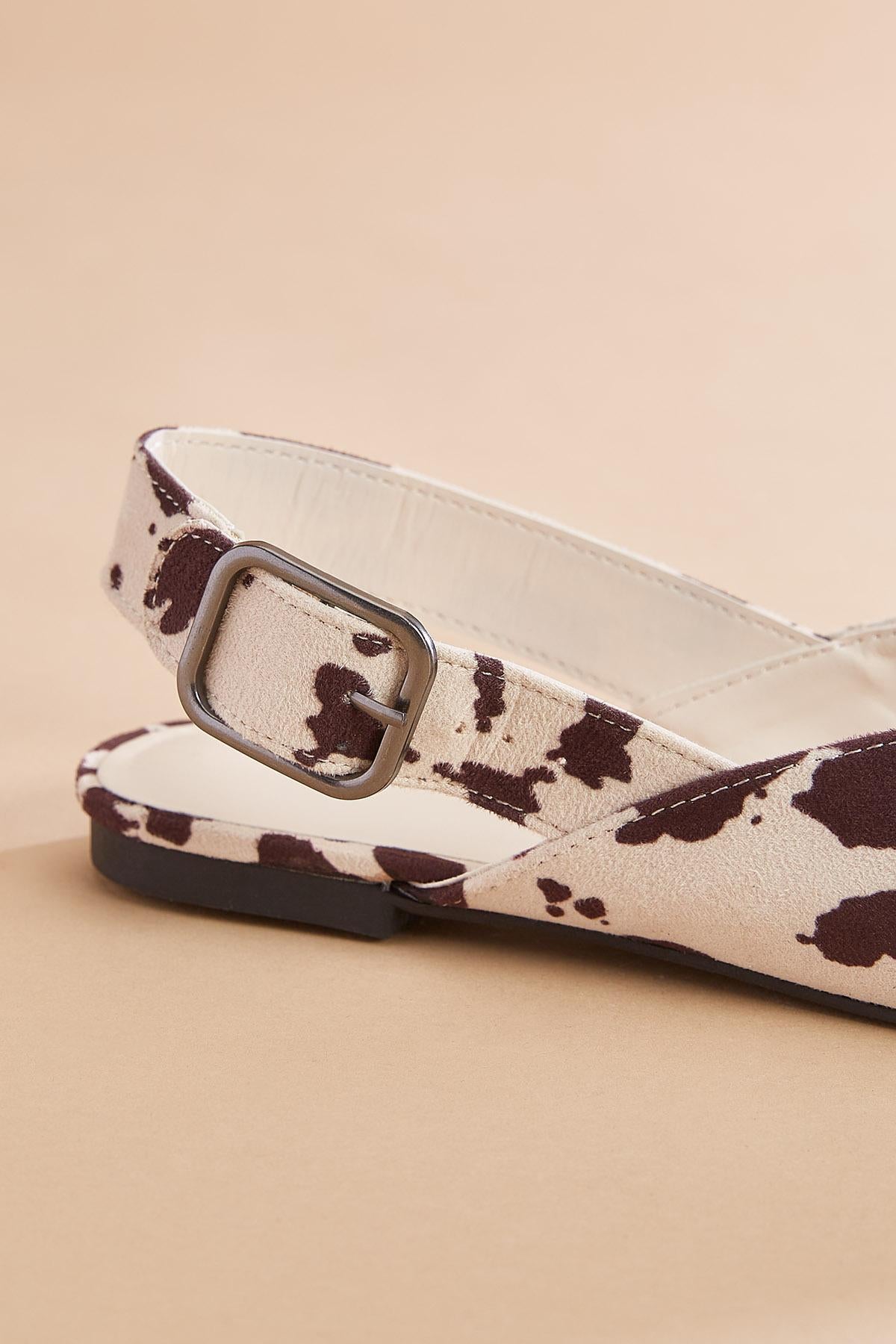 Versona cow print slingback mules COW_PRINT