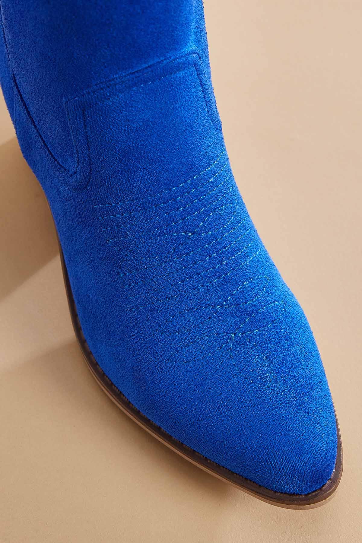Versona tall pink faux suede cowboy boots PINK