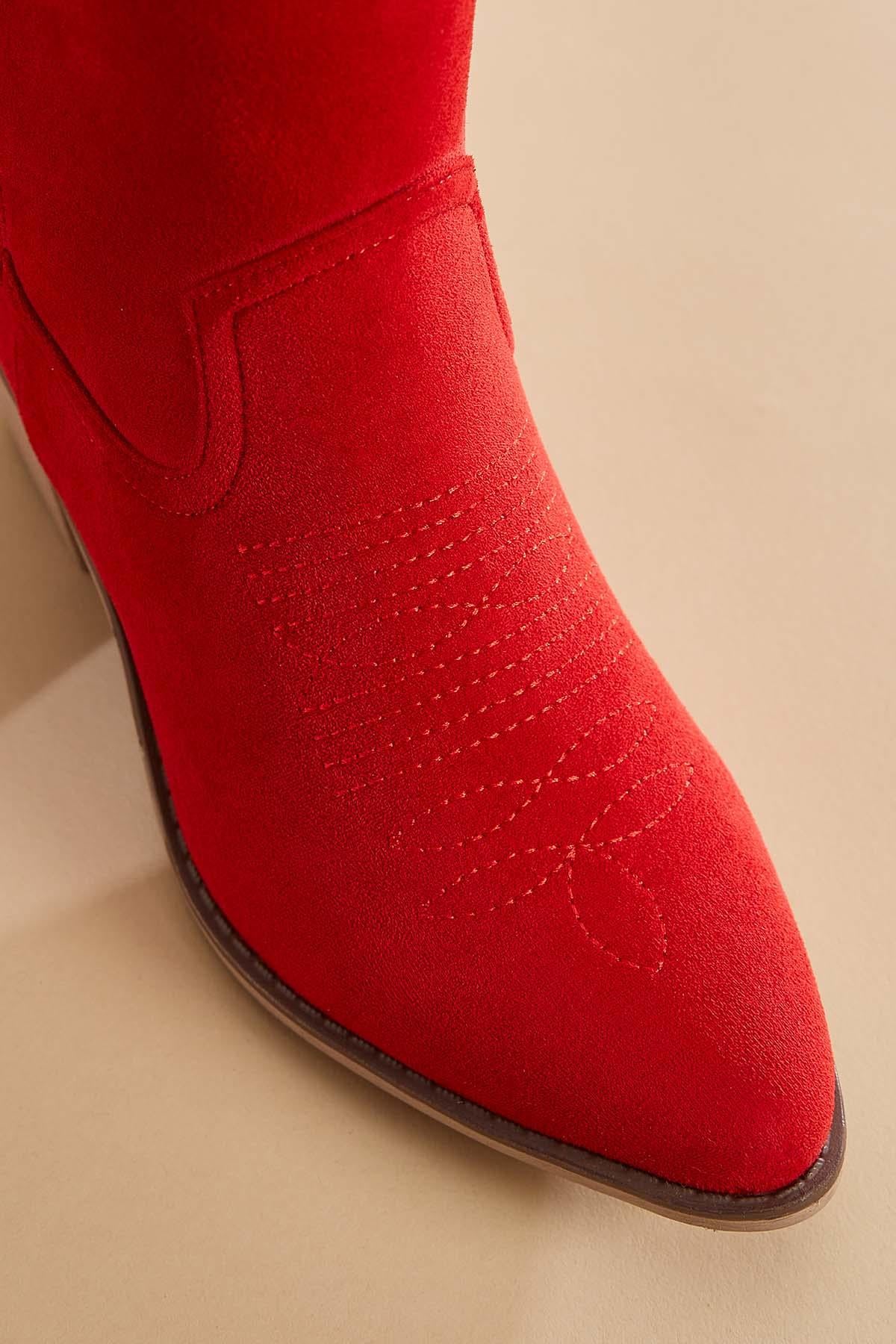 Versona tall pink faux suede cowboy boots PINK