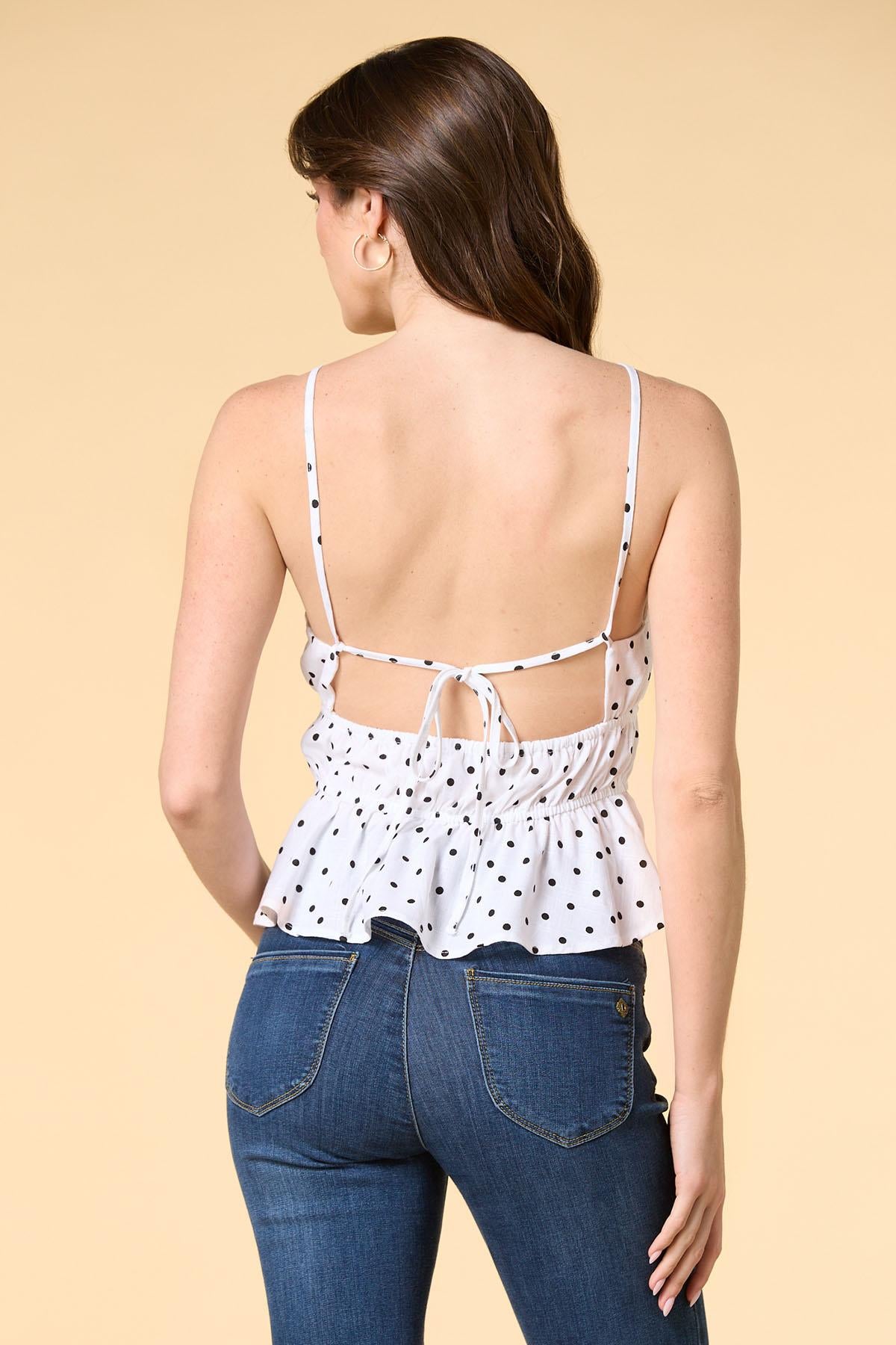Versona hits the spot tank BLACK_WHITE_PATTERN