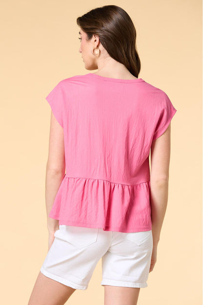 Versona pin point top BRIGHT_PINK