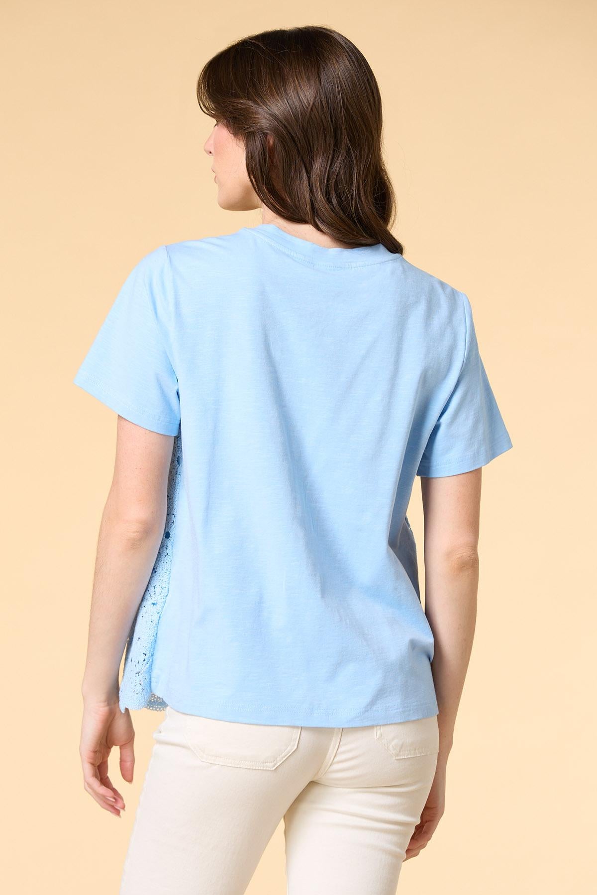 Versona gone swimming crochet top BLUE