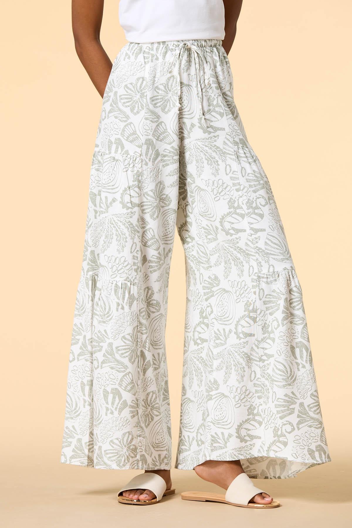 Versona sea grass style pants LIGHT_GREEN