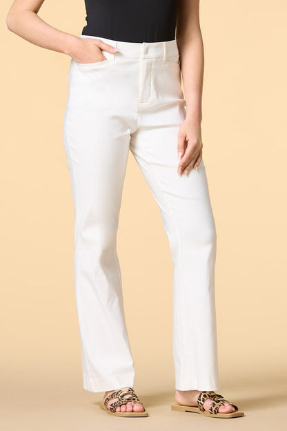 Versona by the boot trousers- short WHITE_ALYSSUM