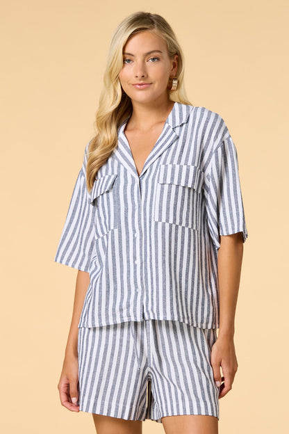 Versona sleepaway camp shirt BLUE_MULTI