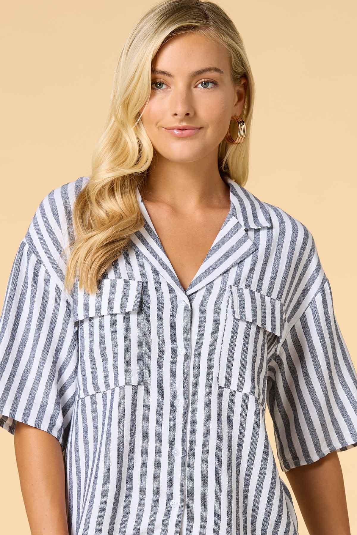Versona sleepaway camp shirt BLUE_MULTI