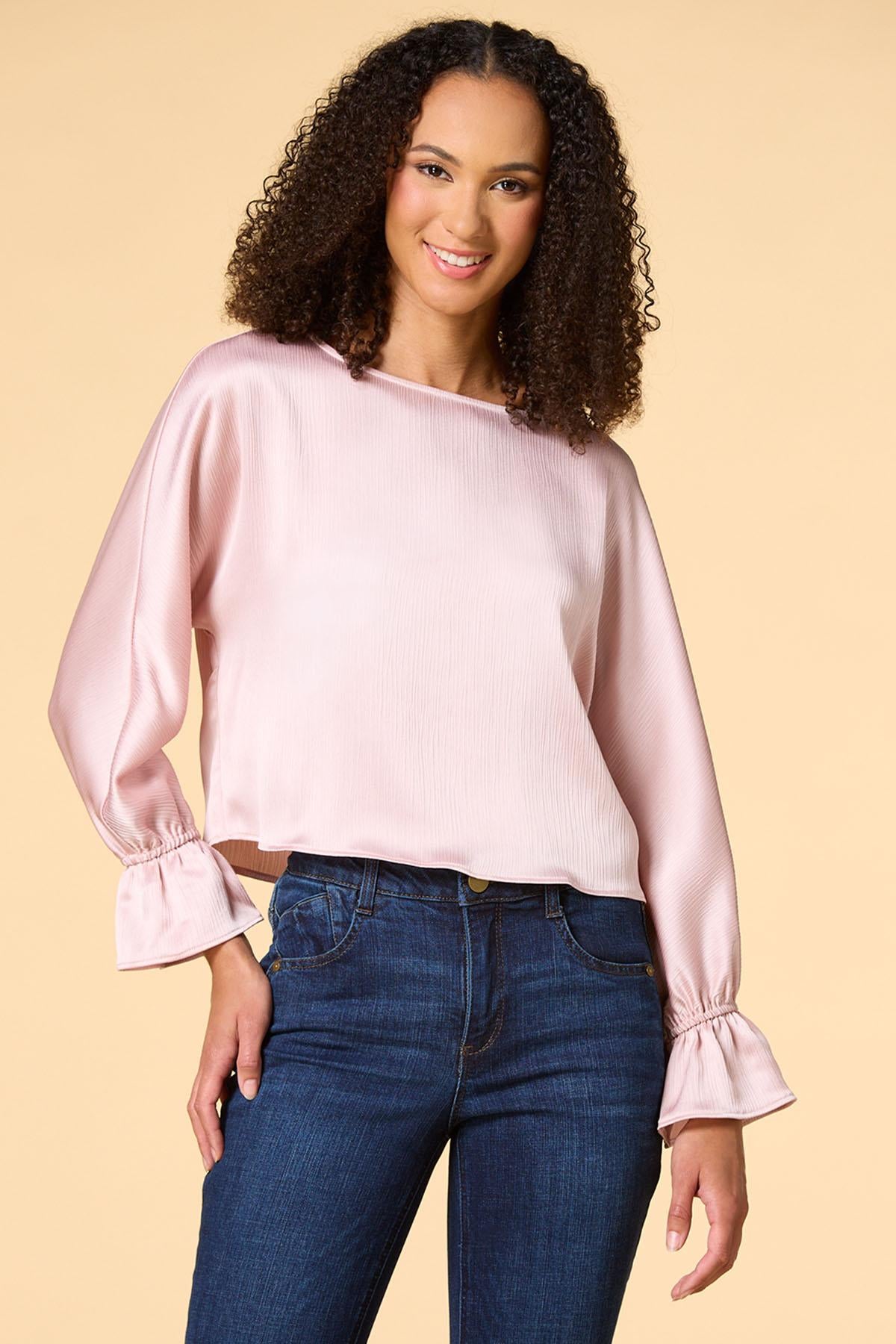 Versona got bubblegum satin top PINK