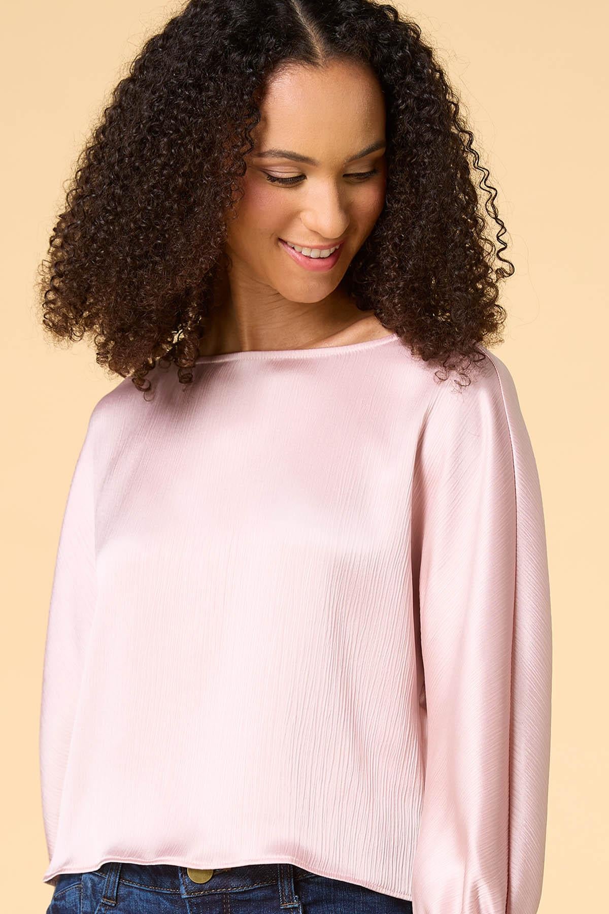 Versona got bubblegum satin top PINK