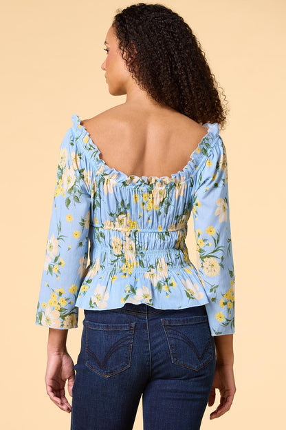 Versona blue hawaii top BLUE_MULTI