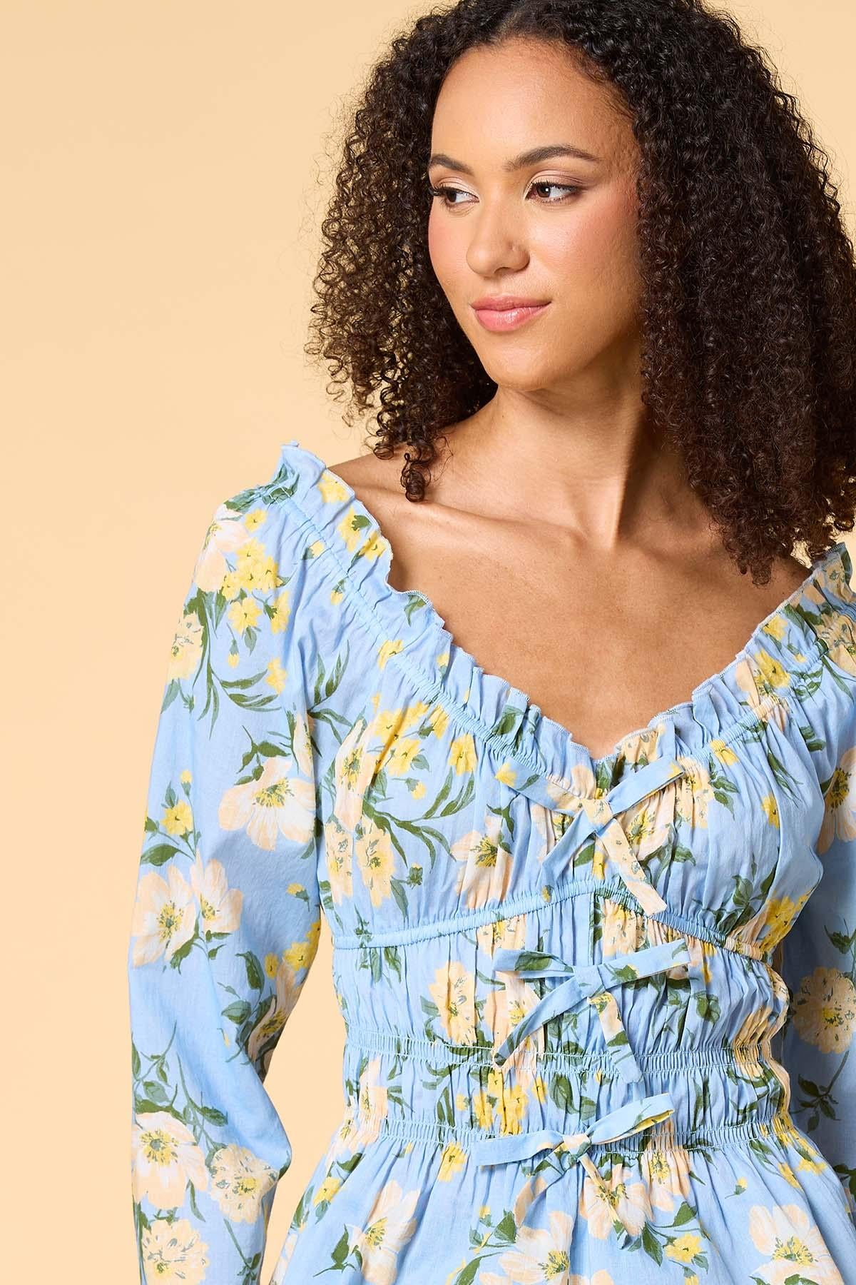 Versona blue hawaii top BLUE_MULTI
