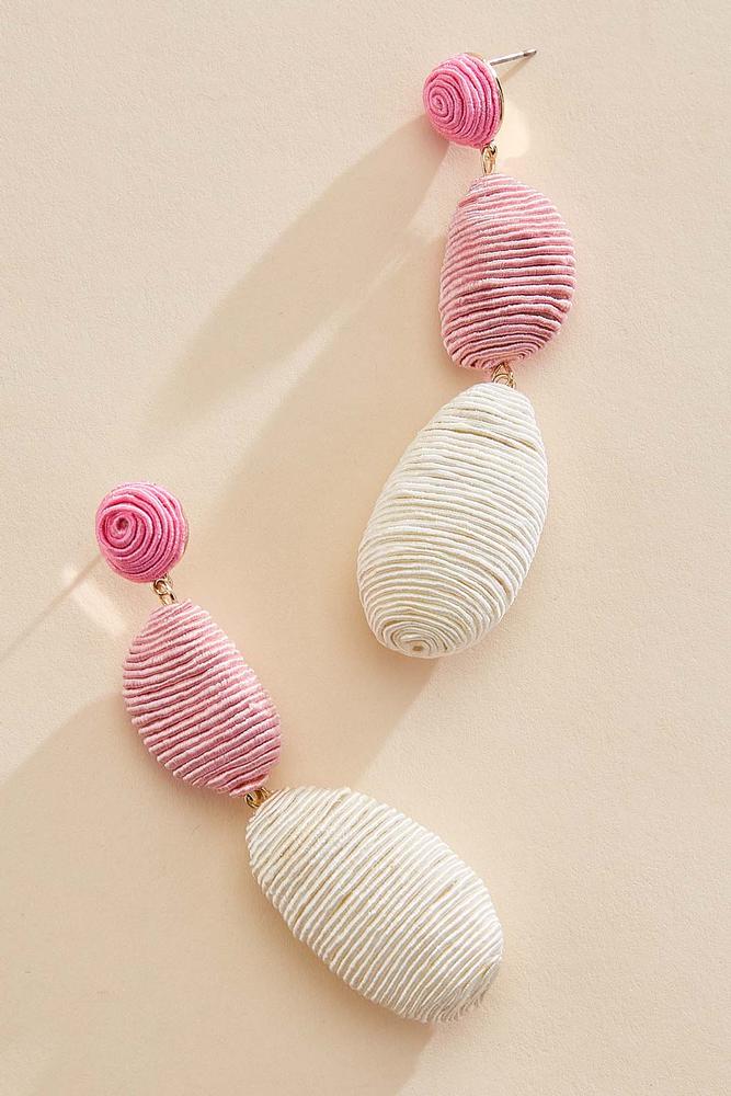 Versona tri color threaded earrings MULTI_SPRING