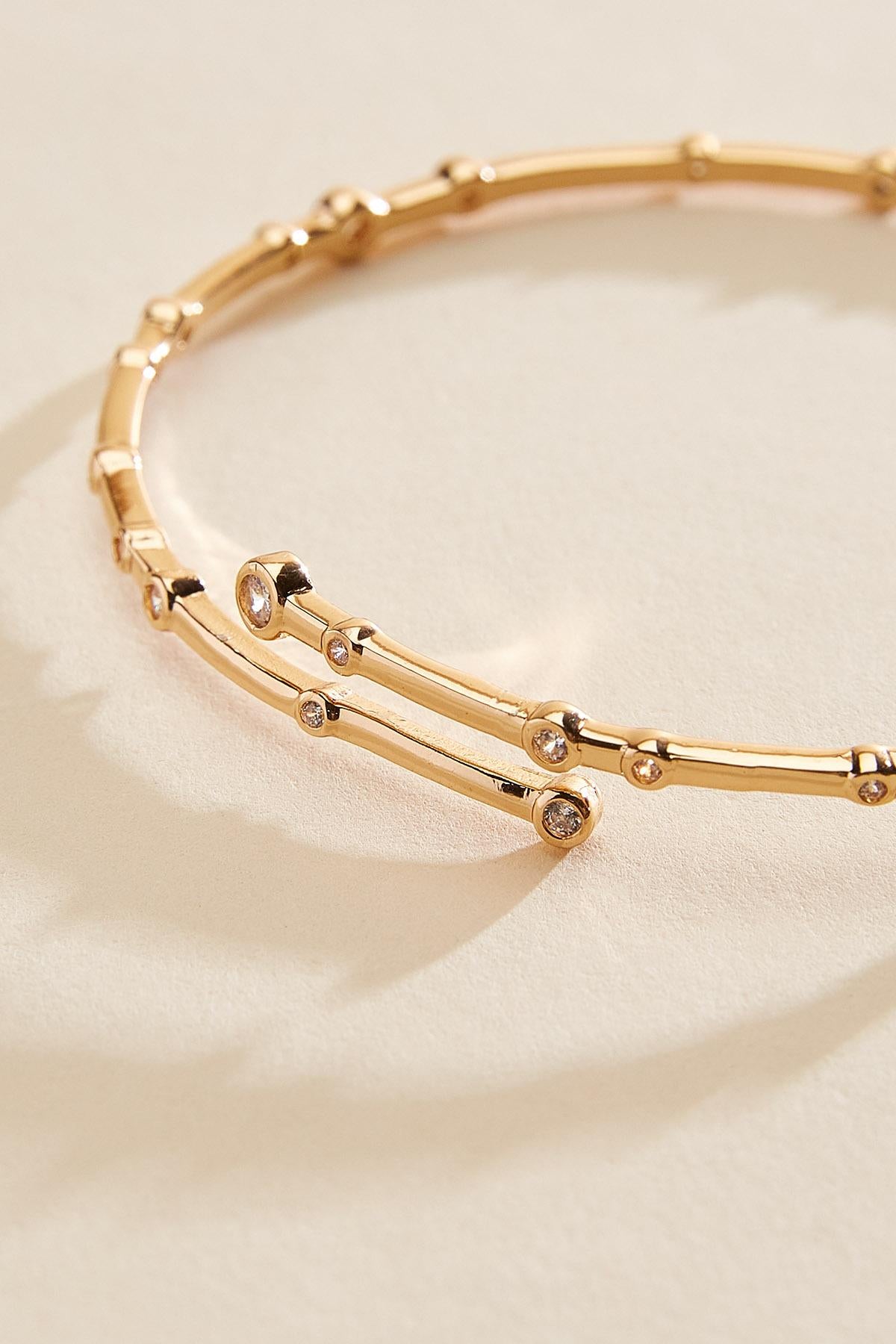 Versona adjustable gold embellished bracelet GOLD