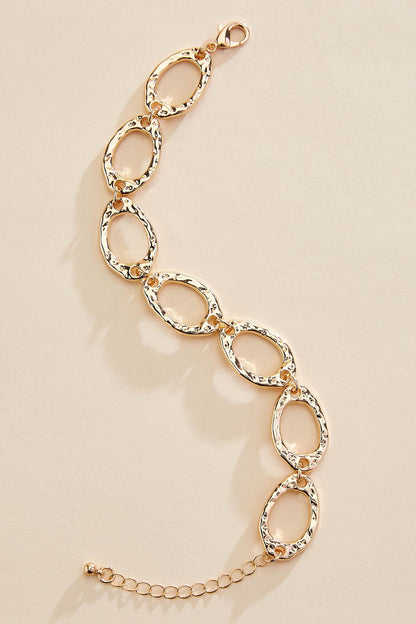 Versona textured gold link bracelet GOLD