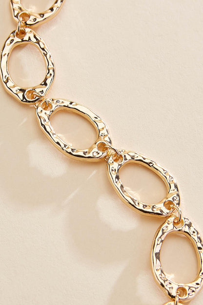 Versona textured gold link bracelet GOLD