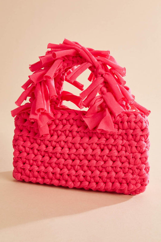 Versona bright pinata knit pouch bag MARGARITA