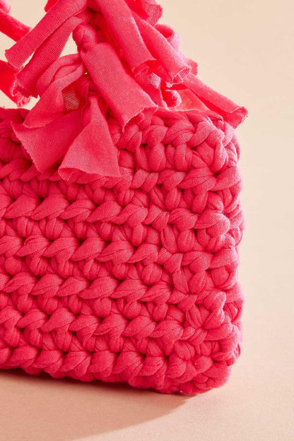 Versona bright pinata knit pouch bag MARGARITA