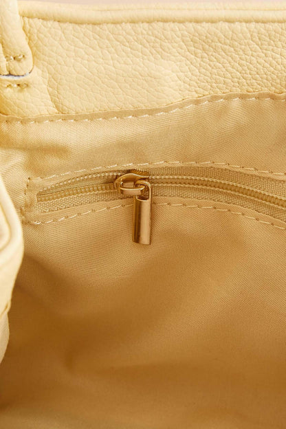 Versona faux leather daisy charm crossbody AIRY_BLUE
