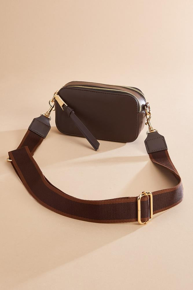 Versona faux leather structured crossbody COFFEE_BEAN