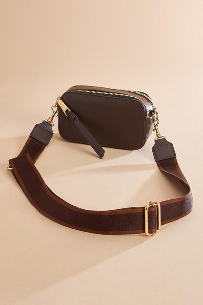 Versona faux leather structured crossbody COFFEE_BEAN