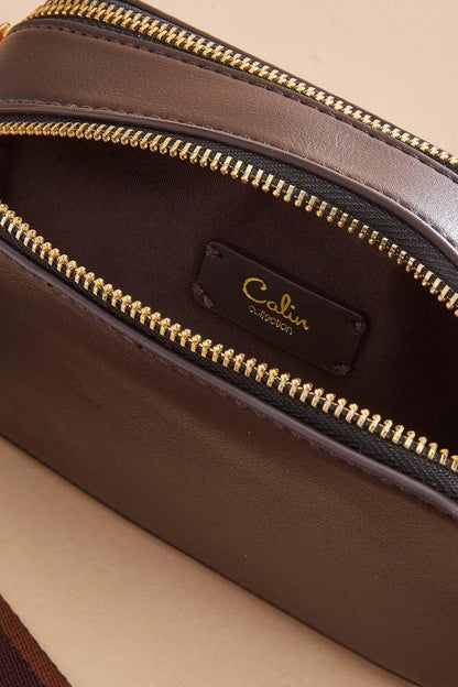 Versona faux leather structured crossbody COFFEE_BEAN
