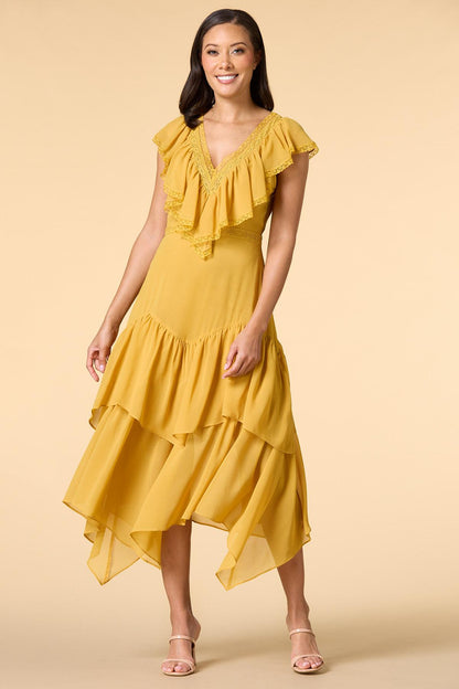 Versona golden girl maxi dress YELLOW