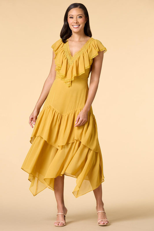 Versona golden girl maxi dress YELLOW