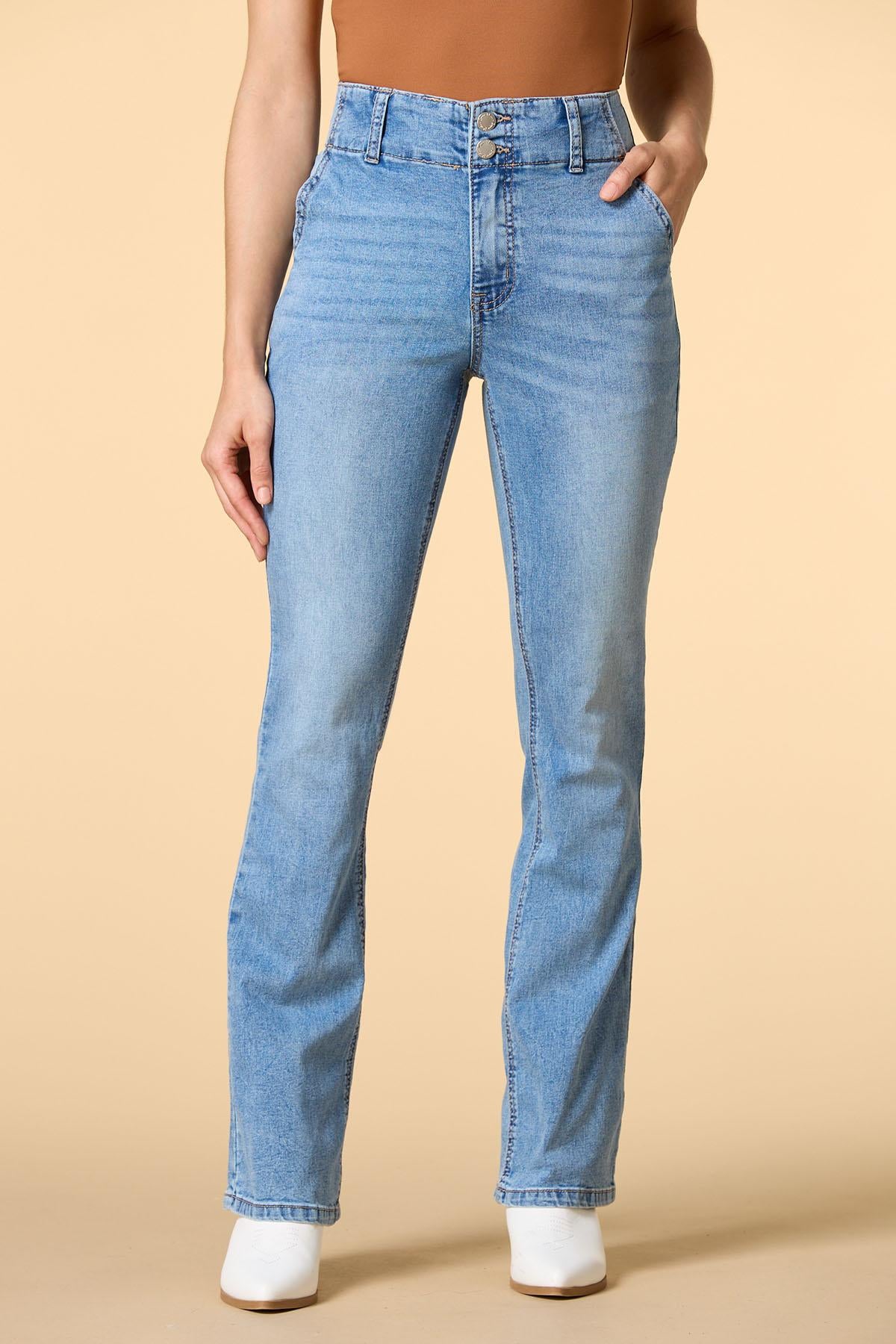 Versona bootie queen trouser jeans MEDIUM_WASH_DENIM