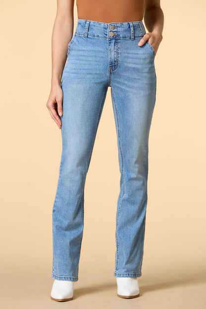Versona bootie queen trouser jeans MEDIUM_WASH_DENIM