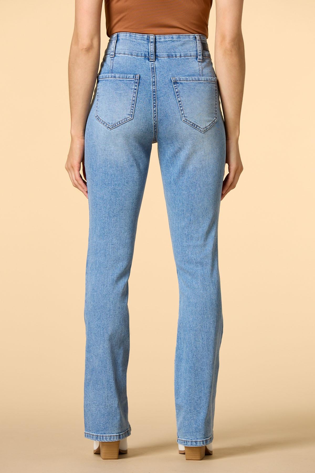 Versona bootie queen trouser jeans MEDIUM_WASH_DENIM