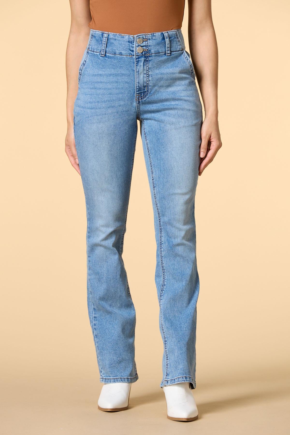 Versona bootie queen trouser jeans MEDIUM_WASH_DENIM