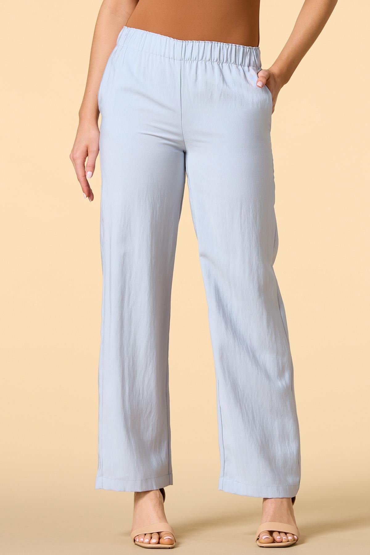 Versona crinkle my nose pants HEATHER