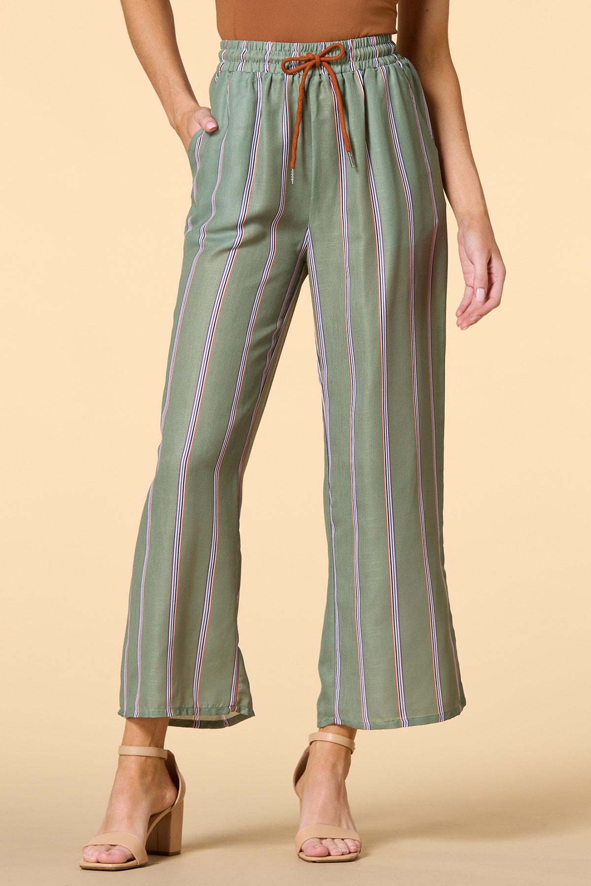 Versona outside the lines pants GREEN_MULTI