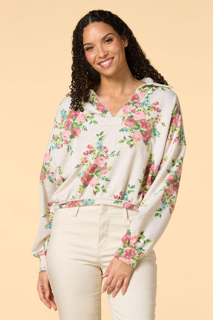 Versona floral party sweatshirt MULTI
