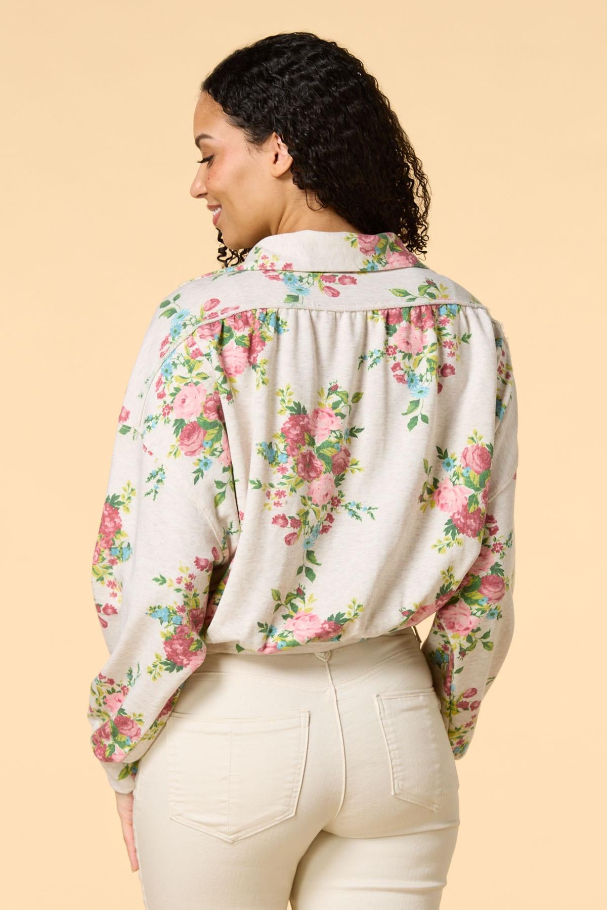Versona floral party sweatshirt MULTI