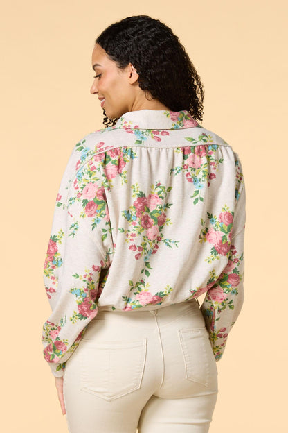 Versona floral party sweatshirt MULTI