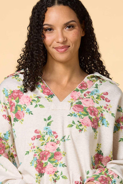 Versona floral party sweatshirt MULTI