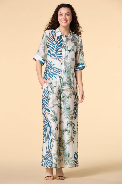 Versona palm reader pants NAVY_MULTI