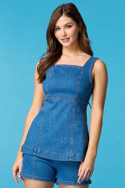 Versona smooth operator denim tank DARK_WASH_DENIM