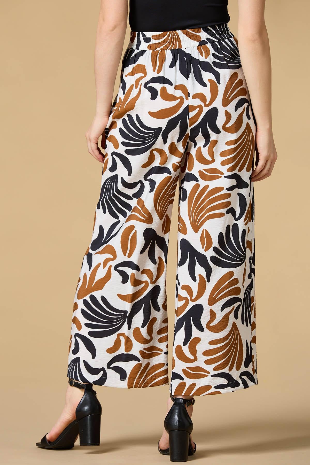 Versona back to earth graphic pants BROWNBEIGE_MULTI