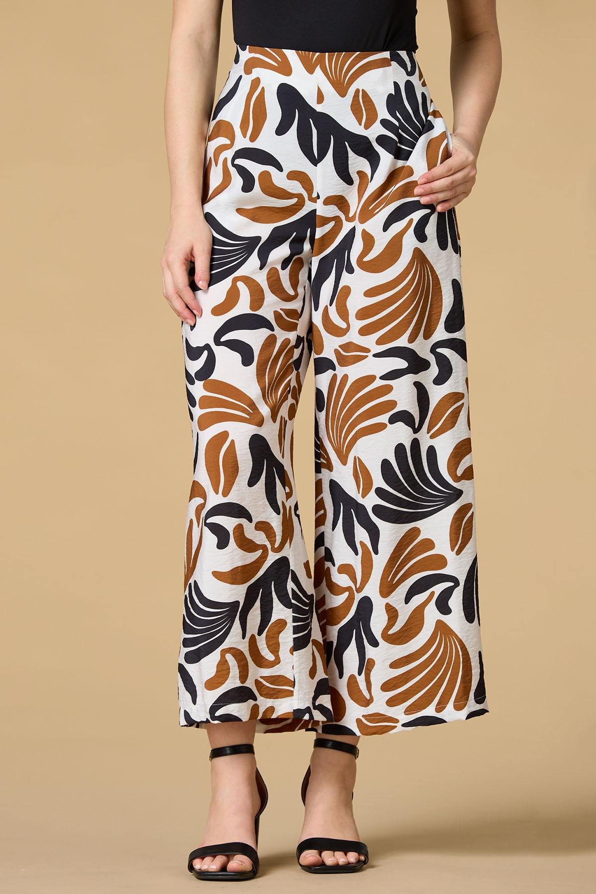Versona back to earth graphic pants BROWNBEIGE_MULTI