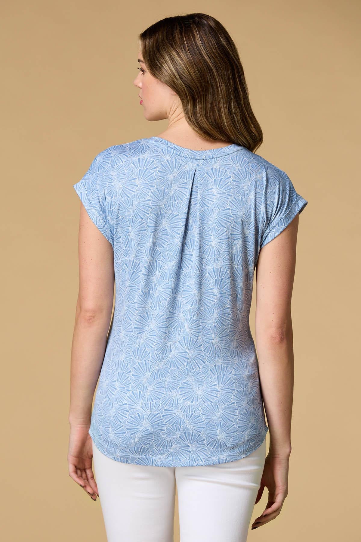 Versona shell shocked knit top BLUE