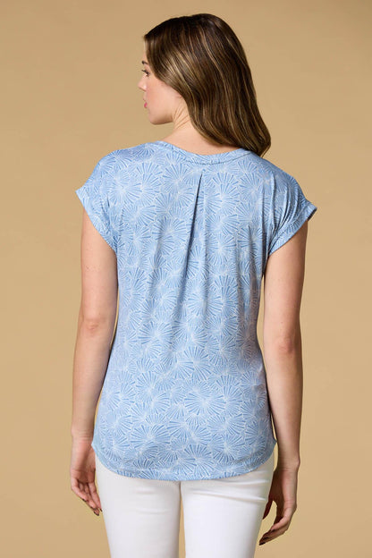Versona shell shocked knit top BLUE