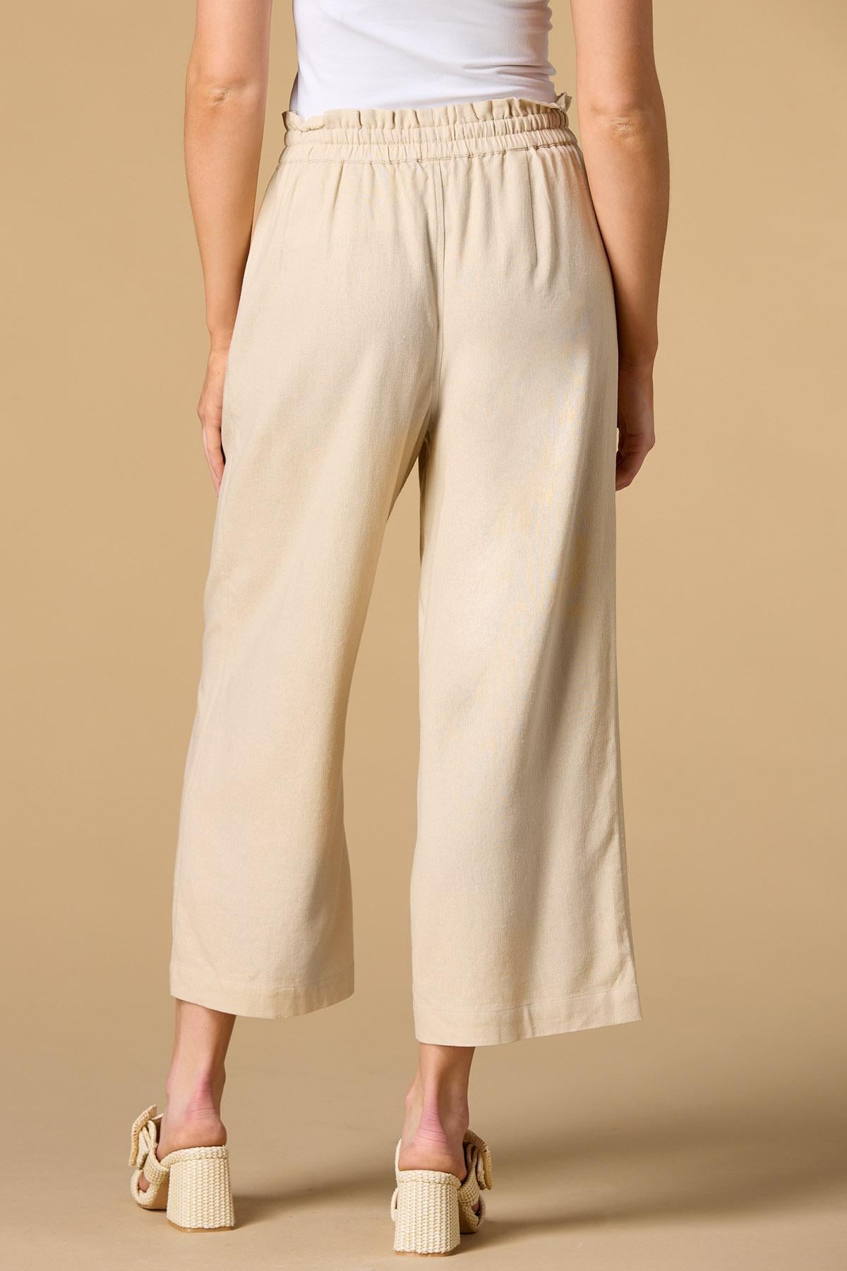 Versona easy breezy linen pants TORTOISE_SHELL