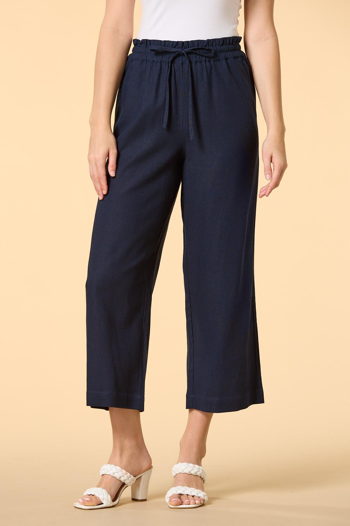Versona easy breezy linen pants TORTOISE_SHELL
