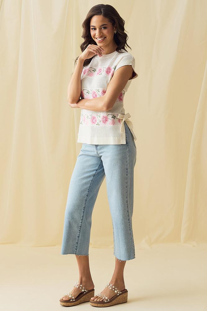 Versona light of my life cropped jeans LIGHT_WASH_DENIM