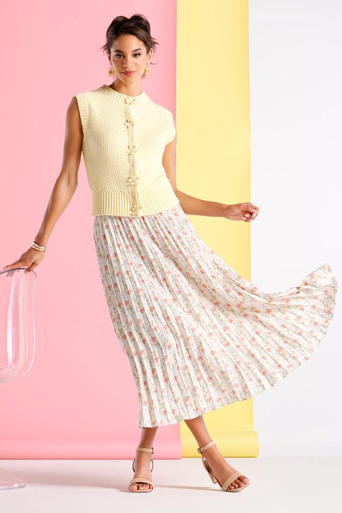Versona spring fling midi skirt WHITE_MULTI